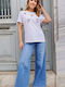 Γυναικείο T-shirt Λευκό