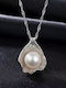 Charm aus Stahl mit Perlen