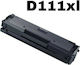 Compatible Toner for Samsung Laser Printer 111 XL 2000 Pages Black with New Chip