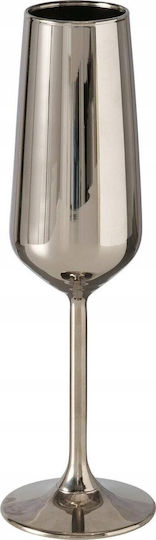 Boltze Glass Champagne made of Glass in Silver Color Goblet 195ml