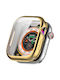 Watch Series Θήκη Σιλικόνης σε Χρυσό χρώμα για Apple Watch Series 10 46mm
