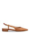Γυναικείες Μπαλαρίνες Slingback σε Καφέ Χρώμα