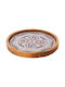 Prestige Wooden Round Serving Tray in Gray Color 25x25cm 20-1825 1pcs