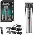 Kemei Rechargeable Hair Clipper Silver KM-2481