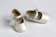 Ever Kid Ecru Baptism Leather Soft Sole Pumps
