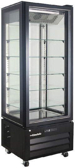 Klimaitalia Kühlvitrine mit Kapazität 340lt 65x65x19.5cm VICTORIA 65 NFP Schwarz
