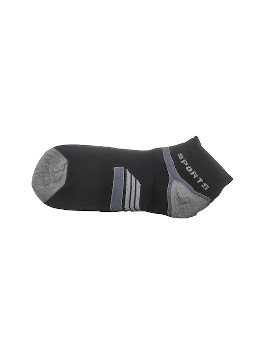 Men's Cotton Socks Design Black 8086