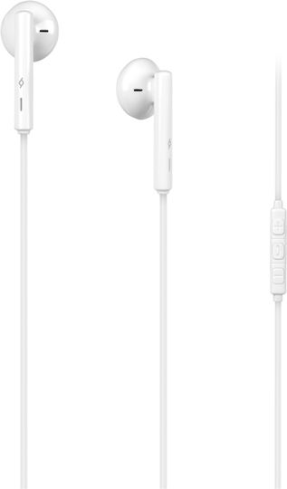 TTEC In-ear Handsfree Ακουστικά με Βύσμα USB-C Λευκό
