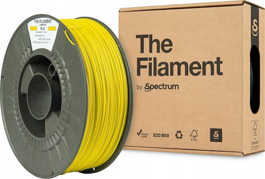 Spectrum PLA 3D Printer Filament 1.75mm sorbet yellow 1kg 1τμχ (Spool)
