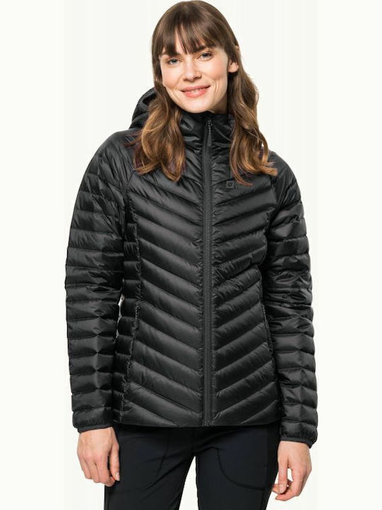 Jack Wolfskin Γυναικείο Μπουφάν για Χειμώνα Μαύρο