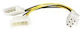 PremiumCord 6-Pin PCIe - 6-Pin PCIe Cable 0.15m Κίτρινο