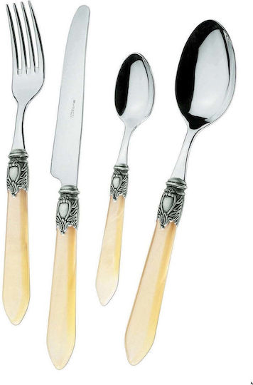 Casa Bugatti Oxford Old-Silver Set De Tacâmuri 24 Bucăți