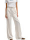 Dama Tesatura Pantaloni Cream