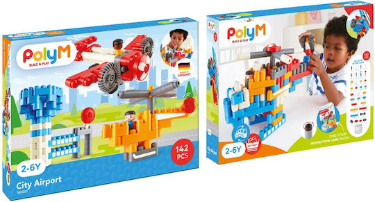 Hape Blocuri PolyM Airport pentru 2-6 ani Ani 142buc