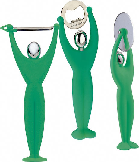 Casa Bugatti Set Oțel inoxidabil de Gătit 3buc Verde Gym