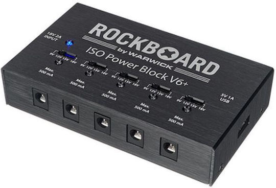 Rockboard Power Block V6+ Τροφοδοτικό Πεταλιών Effect Ηλεκτρικής Κιθάρας και Ηλεκτρικού Μπάσου
