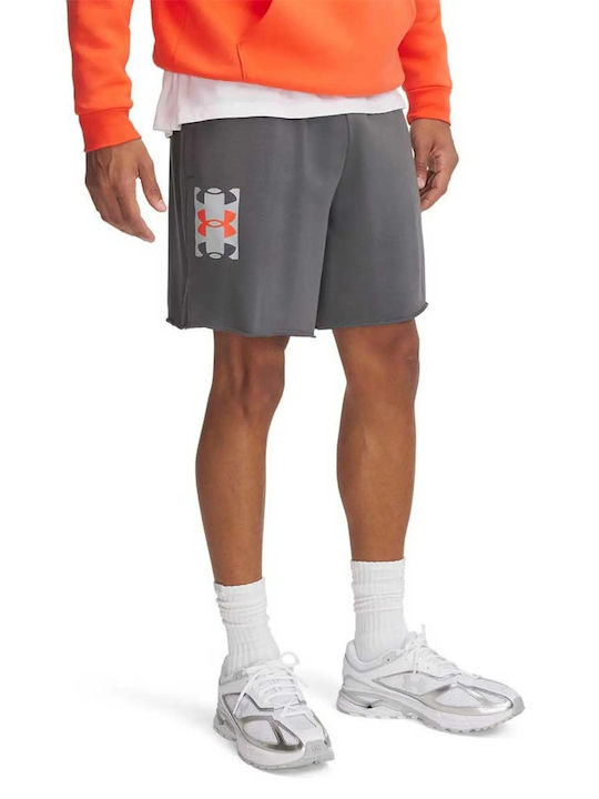 Under Armour Rival Terry Logo Men's Shorts Gray