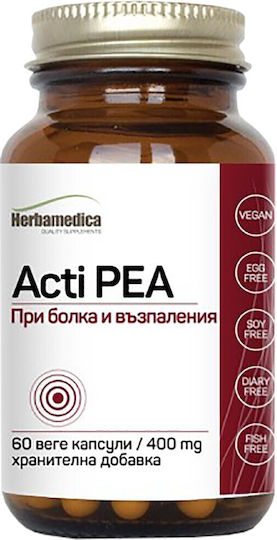 Herbamedica Acti PEA 400mg Добавка за Здравето на Ставите 60 Капсули