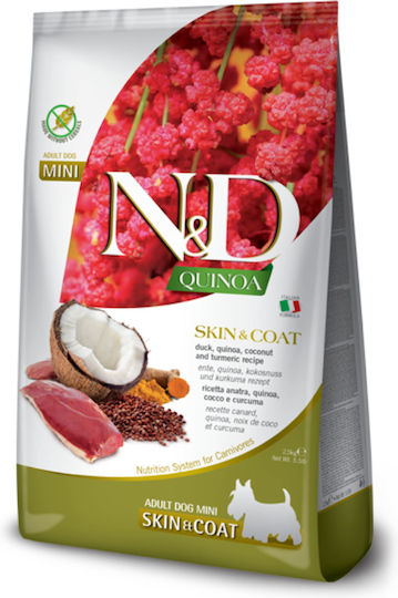 Quinoa 7kg Dry Food Diet, Grain-Free for Adult Small Breed Dogs with Duck and Liver