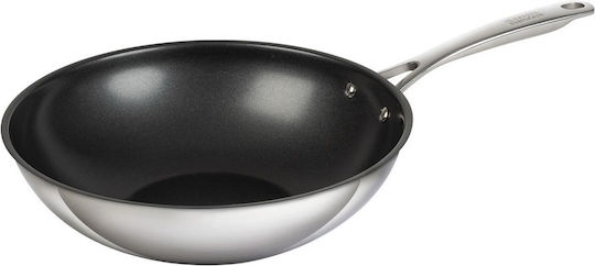 Kuhn Rikon Allround Wok din Oțel Inoxidabil cu Strat Antiaderent 24cm