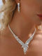 Set with Necklace & Earrings with Stones