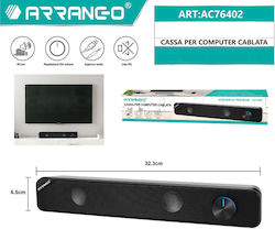 Arrango AC76402 2.0 με Ισχύ 3W Μαύρα