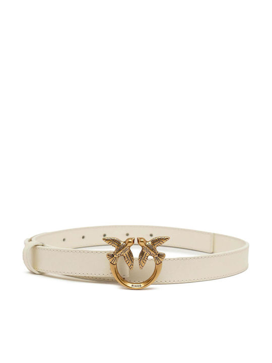 Pinko Love Berry H2 Women's Belt Beige