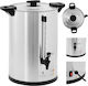 Kaffee-Tee-Brüher mit Zapfhahn 20 L 1650 W Silber