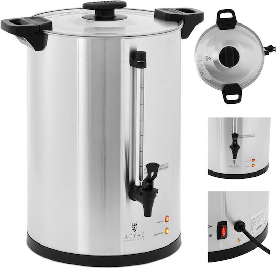 Kaffee-Tee-Brüher mit Zapfhahn 20 L 1650 W Silber