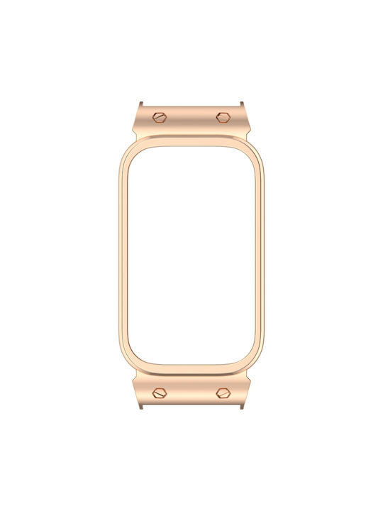 Προστατευτική Θήκη Ρολογιού Xiaomi Smart Band 9 Active Metal Frame Rose Gold