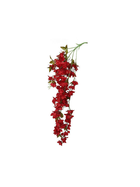 Bougainvillea Branch Hanging Red 29x13x126cm