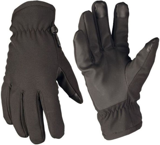 Mil-tec Softshell Thinsulate Χειμερινά Γάντια Μαύρο Μέγεθος Large
