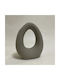 Homemarkt Tabletop Ceramic Decorative Ellipto Hm4644.03 Gray Matte 16.5x9x20 3pcs