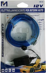 Bandă LED flexibilă pentru iluminat interior auto 12v 5m 1buc USB W14677-1 Albastru Bandă LED flexibilă pentru iluminat interior auto 12v 5m 1buc USB W14677-1 Albastru