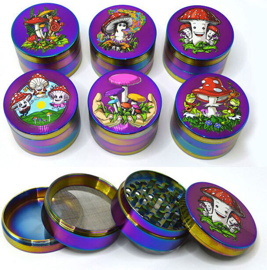 Atomic Grinder Τρίφτης Mushrooms 55mm 4 Parts