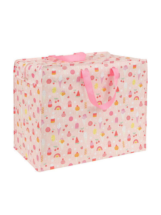 A Little Lovely Company Plastic Shopping Bag in Pink color