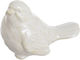 White Porcelain Bird 9x5.5x6.5cm 1 Piece