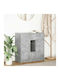 Bufet cu Sertare Gri 70.5x34x74.5cm