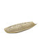 Keskor Ceramic Decorative Platter Gold 30.5x12.5x3cm