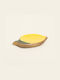Beauty Home Decorative Platter Yellow 12x20x20cm