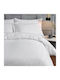 Lino Home Bettbezug Baumwollsatin Übergröße 220x240 Barri White