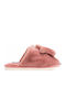 Winter Women's Slippers with Fur Brown