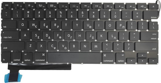 Πληκτρολόγιο Ελληνικό Greek Keyboard Apple Macbook Pro 15" A1286 Keyboard Mb470 Mb471 Mb985 Mb986 Mc026 Mc118 Mc371 Mc373 Mc721 Mc723 Md103 Md104 Md314 Md318 Gr Κωδ.40169gr2008