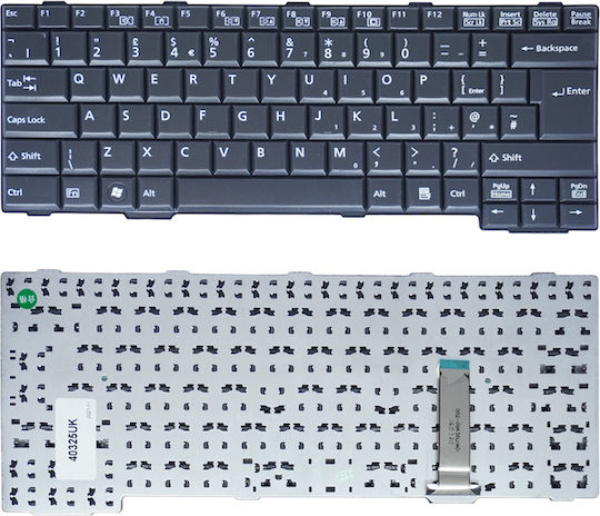 Tastatură Laptop Fujitsu A552 A561 E741 E751 S561 S751 S760 S761 S762 Sh560 Sh561 Sh760 Sh761 T901 Cp442323-01 Cp442330-01 Cp442332 Cp503704 Cp503704-xx Cp603268-01 Cp611381-xx Negru Cod 40325uk