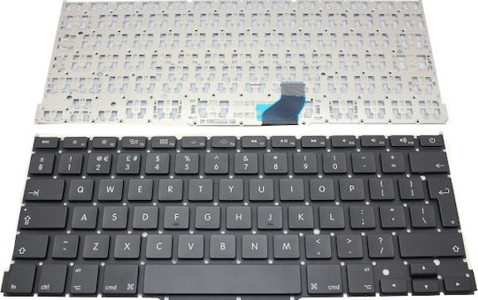 Πληκτρολόγιο Laptop Apple Macbook Pro A1502 Retina Mf839 Mf840 Mf841 Me864 Me664 Me293 Me294 Uk Backlit Version Black Keyboard Κωδ.40171ukbacklit
