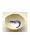 Handgefertigte blaue Garnelen-Porzellanschale 15 cm