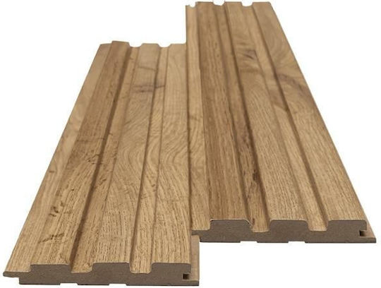 Mdf Panel 3d Πηχακια 508090 Beat St 16 119 2750mm Pecan Newplan Mdf Panel 3d Πηχακια 508090 Beat St 16 119 2750mm Pecan Newplan