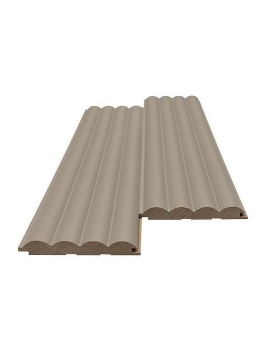 MDF Панел 3D Ламели 806090 Вълна DL 16 119 2750mm Пясъчно Сиво Newplan