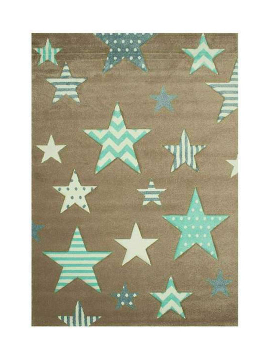 Kinder Teppich Sterne Beige 160x230cm