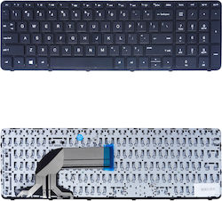 Πληκτρολόγιο Laptop Keyboard Hp Pavilion 15-e 15e 15-n 250 G3 250 G2 250 G3 255 G2 255 G3 256 G2 256 G3 708168-001 Aer65u00210414qb 9z.n9hsc.60l Nsk-cn6sc Us Black Frame Κωδ.40033us